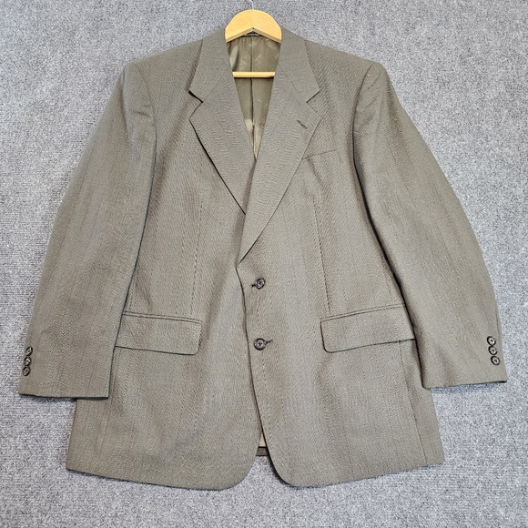 Givenchy Monsieur 42R Sage 2PC Suit Blazer Sport Coat Suit Jacket & Pants 36x32